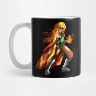 Sorcerer with a fireball Mug